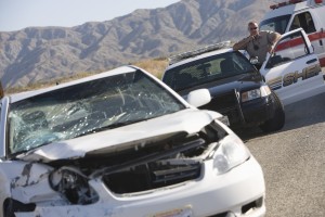 Sheriff reporting car crash