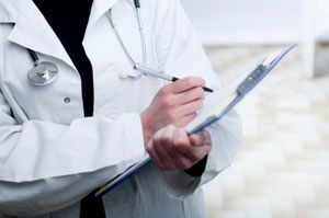 Doctor taking notes