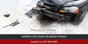 Car Crash on Winter Roads